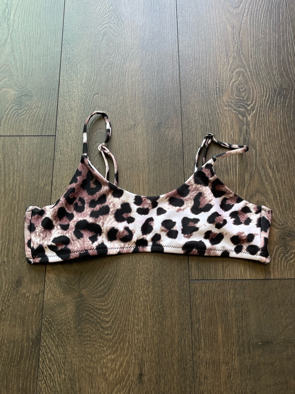 SHEIN Leopard Print Bikini Top